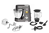 Kenwood Küchengeräte Titanium Chef Patissier XL KWL90.034SI – Küchenmaschine mit integrierter Waage & 7 L Rührschüssel mit Wärmefunktion, 1400 Watt, inkl. 4-teiligem Patisserie-Set, silber